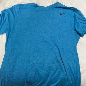 light blue nike running t shirt